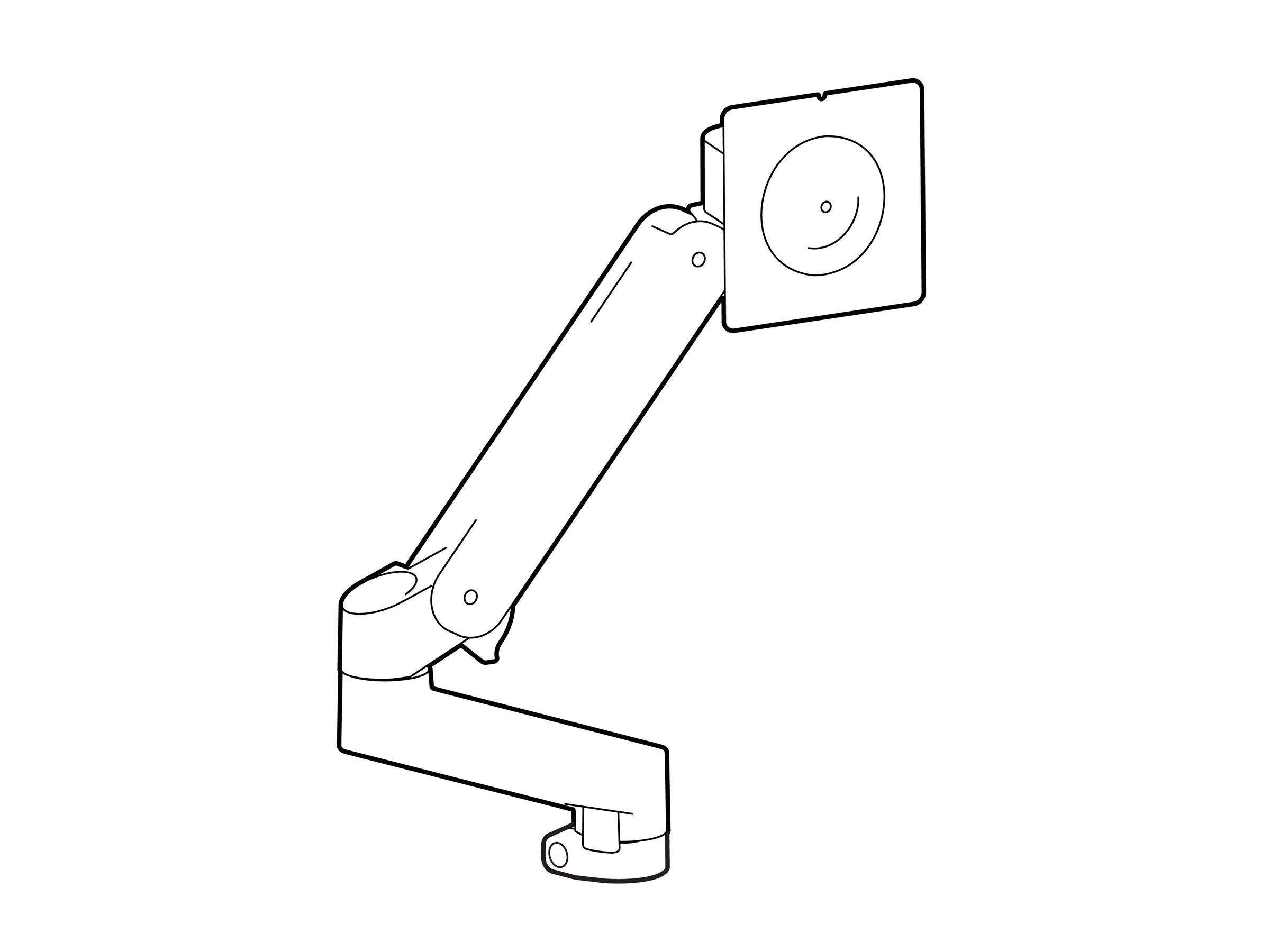 Ergotron LX Pro - Befestigungskit (Monitorarm) - Konstante Krafttechnologie - für Flachbildschirm - expansion kit - Al