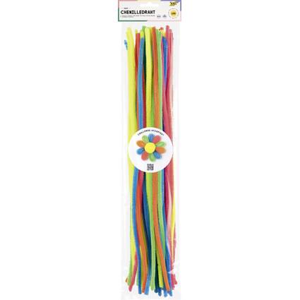 folia Chenilledraht "NEON", Länge: 500 mm, sortiert