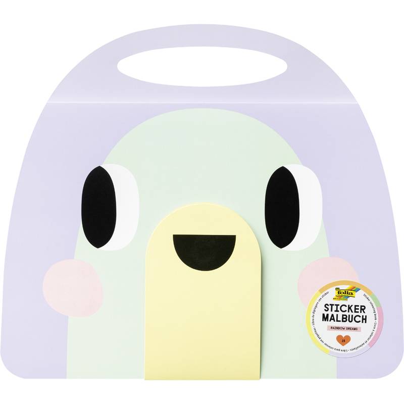 folia Sticker-Malbuch RAINBOW DREAMS, 15 Blatt + Sticker