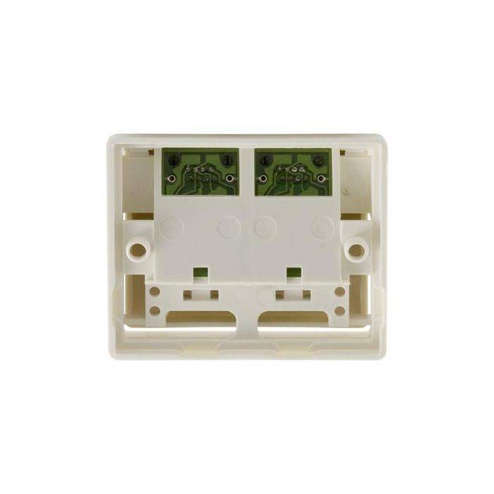 Danicom - Cat. 5e UTP, Anschlußdose Aufputz, 2 x RJ45, Weiß