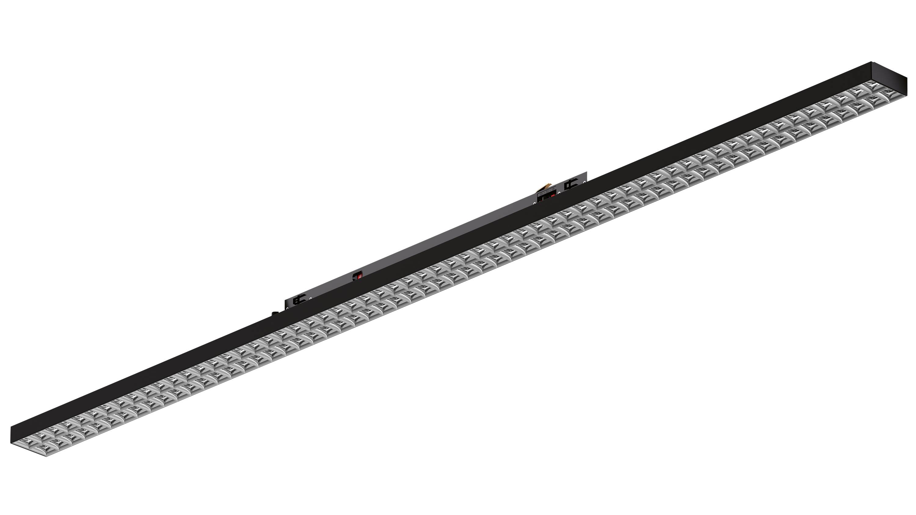 DOTLUX LED-Leuchteneinsatz LINEAtrack-ugr<19 1500mm 42-60W 4000K schwarz 80°