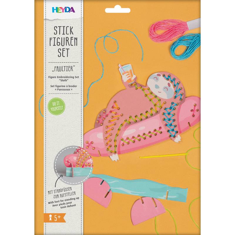 HEYDA Stickfiguren-Set "Faultier"