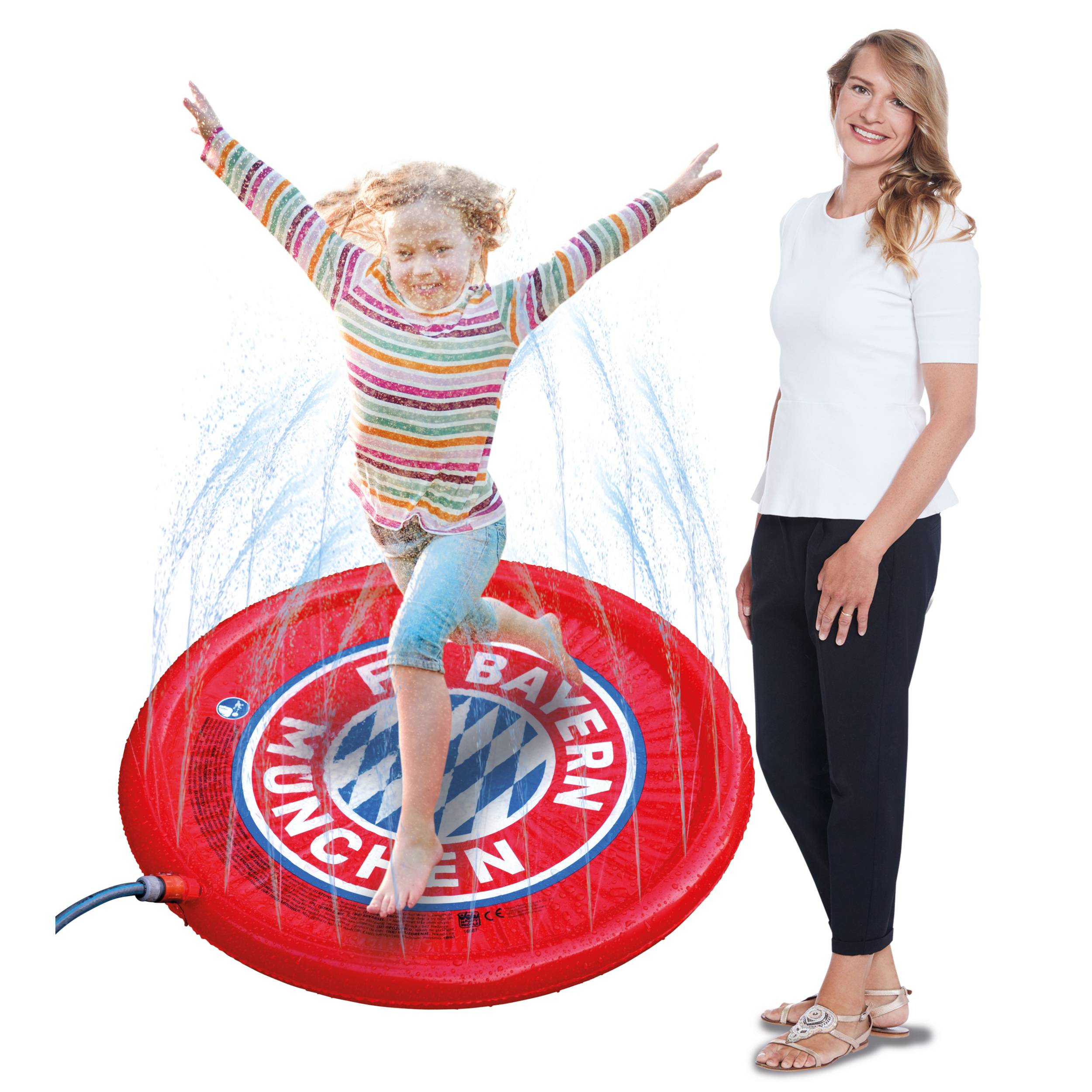 Happy People - FC Bayern München Sprinklermatte Ø 90 cm, mit Spritzfunktion