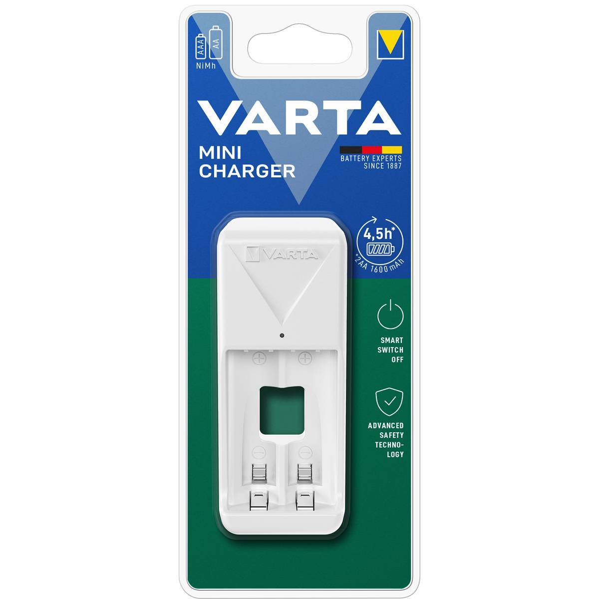 Varta Ladegerät Mini Charger Schnellladegerät AA, AAA Multimedia-Technik