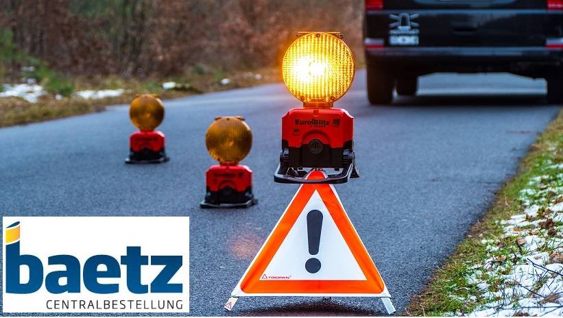 Horizont Euro-Blitz Compact, Batterieversion, LED Warnleuchte, zweiseitig