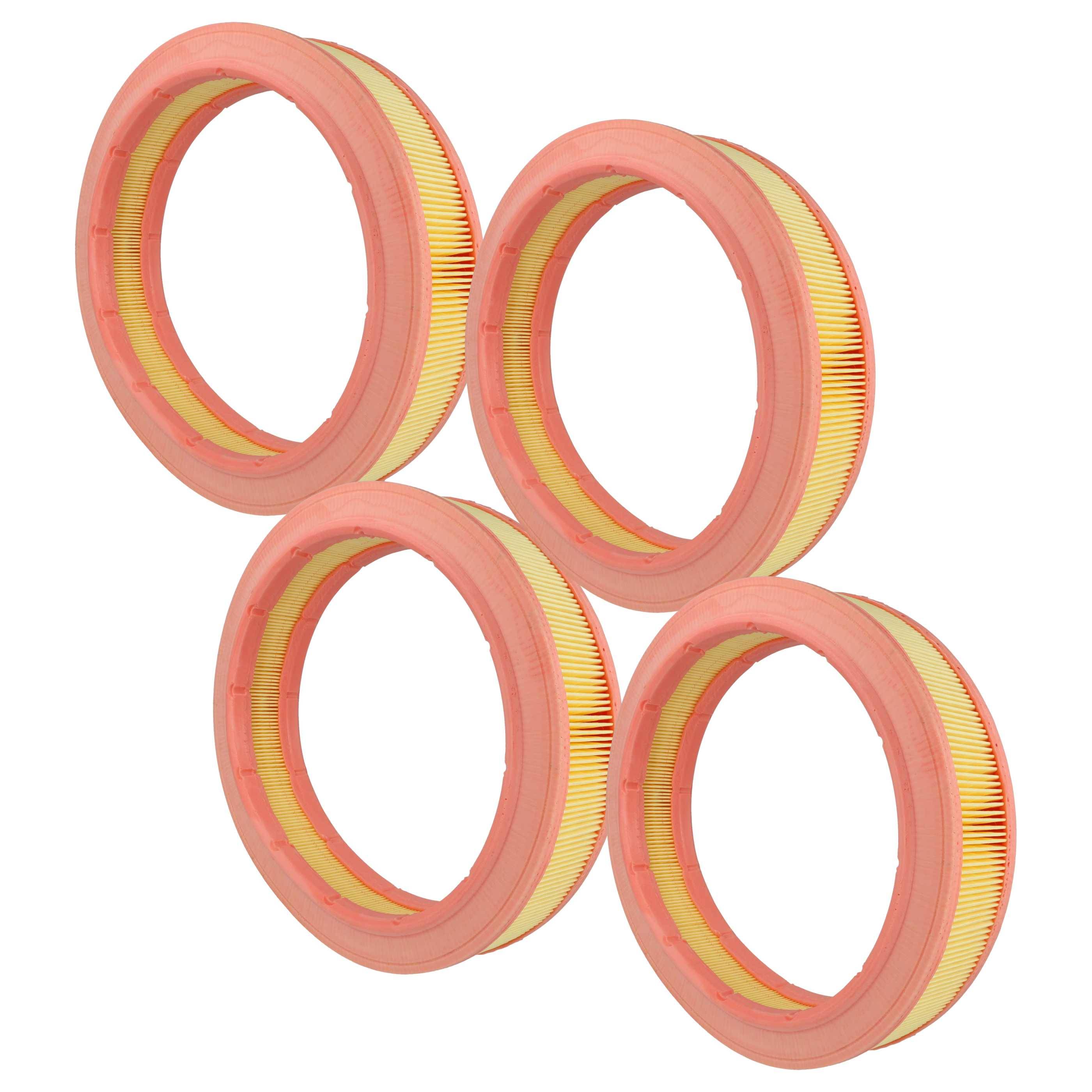 vhbw 4x Filterelement kompatibel mit Kränzle Ventos 20 E/L, 30 E/L Akku-Staubsauger - Feinstaubfilter