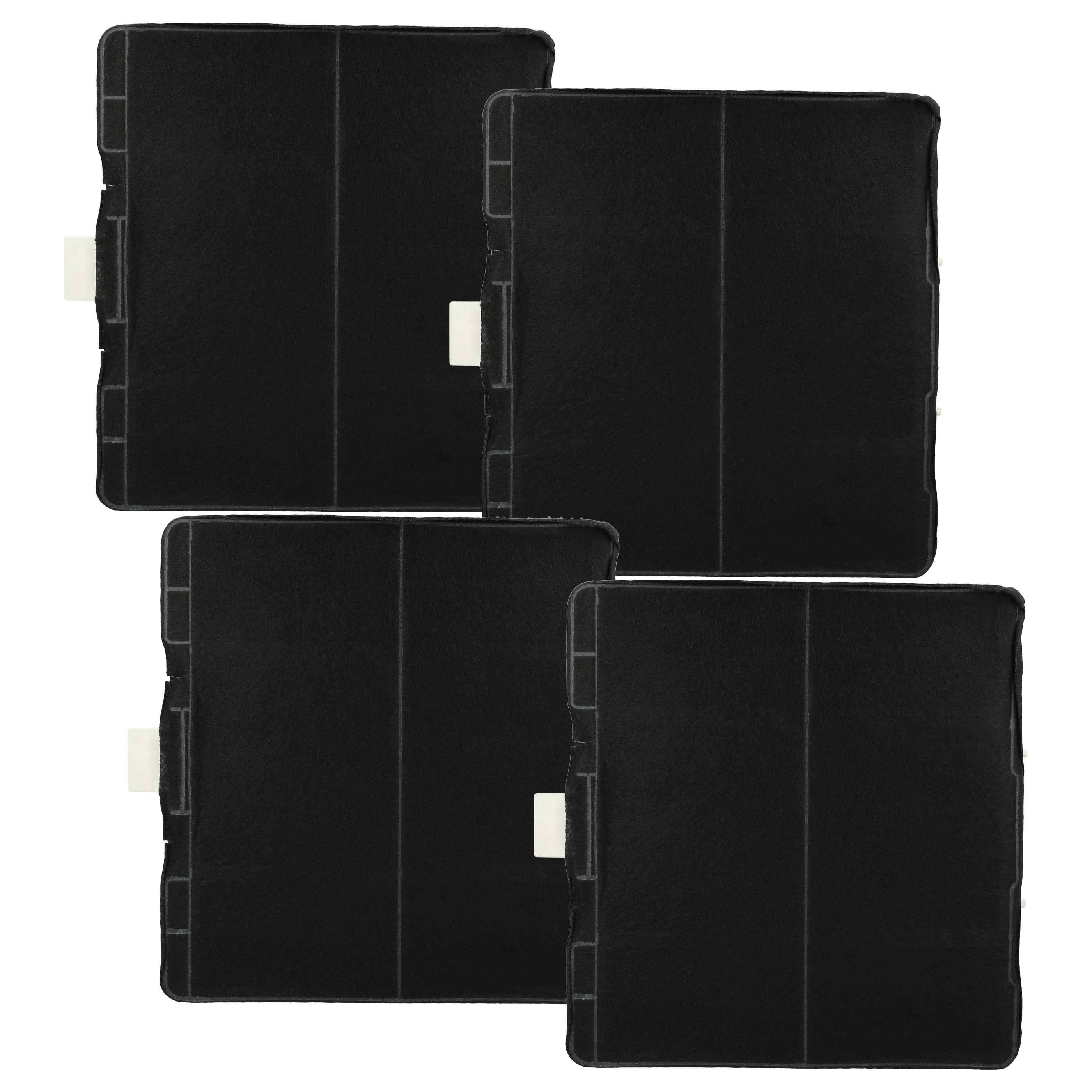 vhbw 4x Aktivkohlefilter kompatibel mit Constructa CD637350, CD636251, CD636350, CD636252 Dunstabzugshaube - 23,3 x 21,5 x 2,2 cm