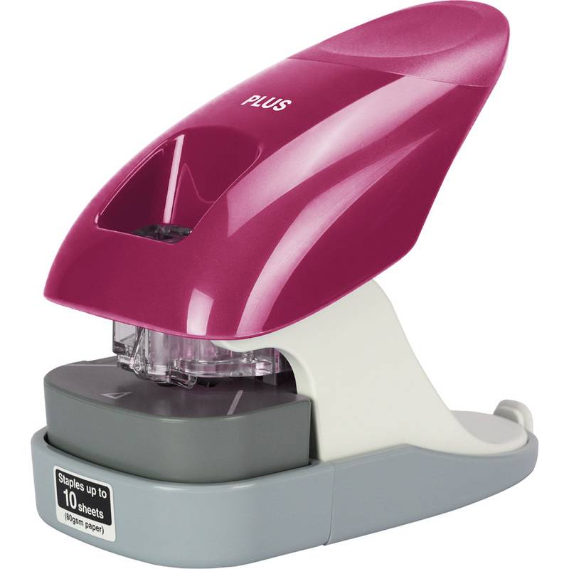PLUS JAPAN Heftgerät SL-112A klammerlos, weinrot