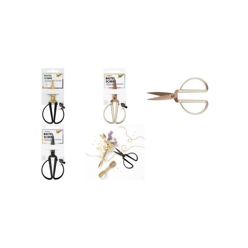 folia Bastelschere roségold, spitz, Länge: ca. 145 mm