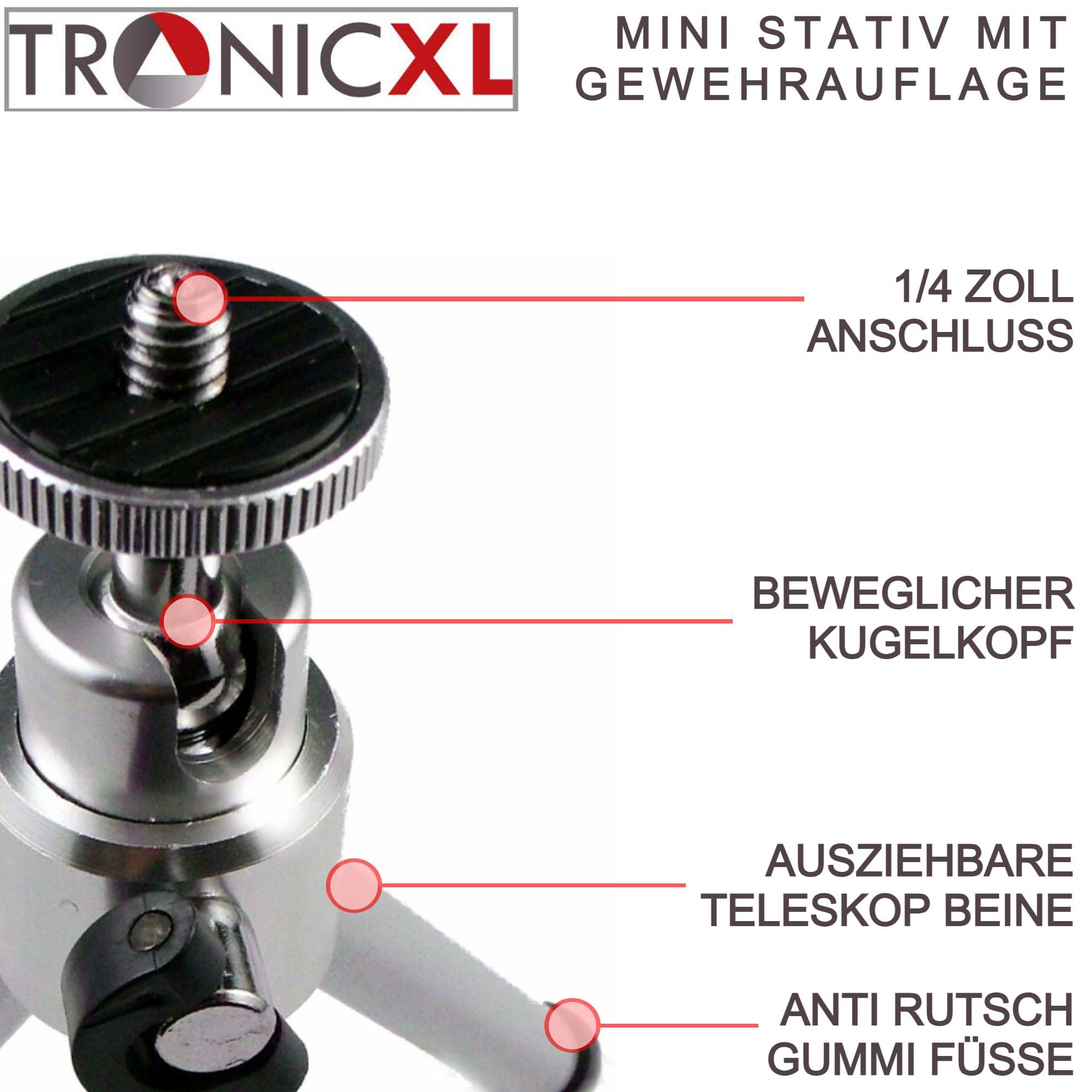 Stativ + Auflage für Gewehr Gewehrauflage Gewehrhalterung Gewehrstativ Halter Stativ Dreibein 1/4 Zoll Adapter Gewehre