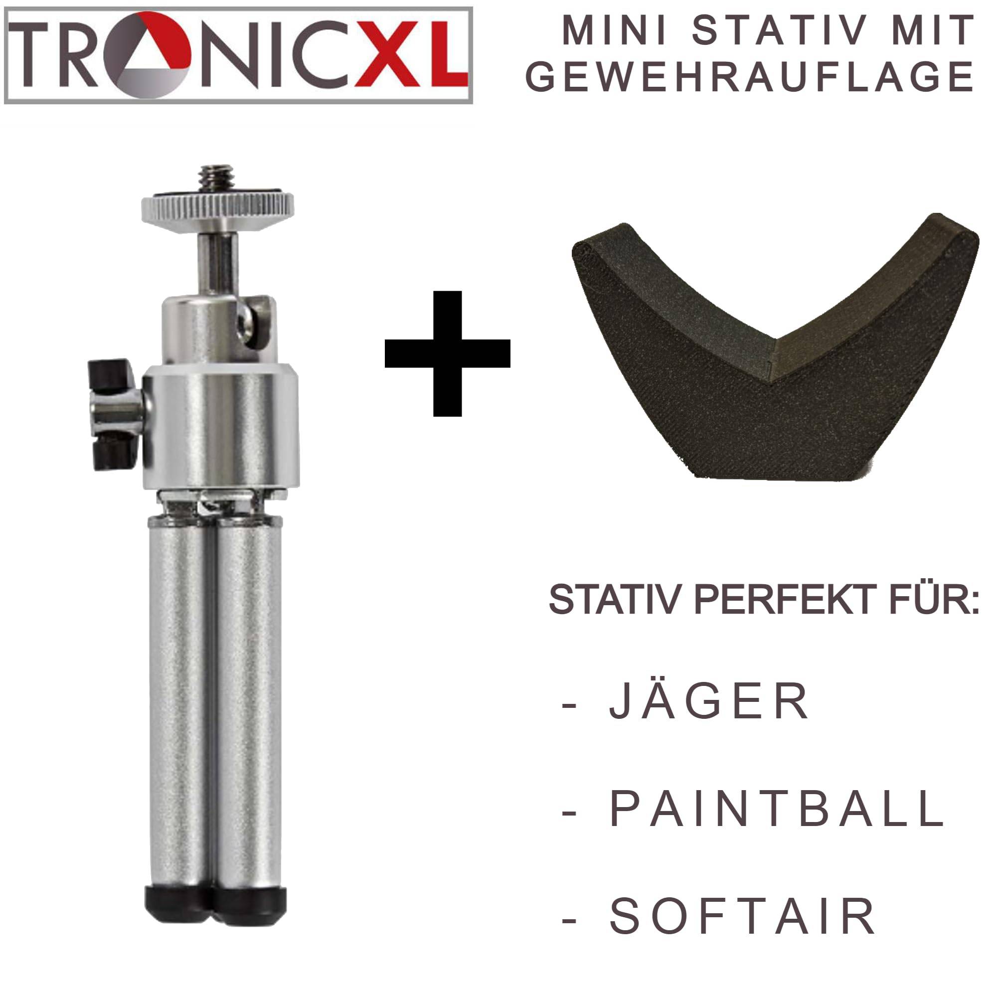 Stativ + Auflage für Gewehr Gewehrauflage Gewehrhalterung Gewehrstativ Halter Stativ Dreibein 1/4 Zoll Adapter Gewehre
