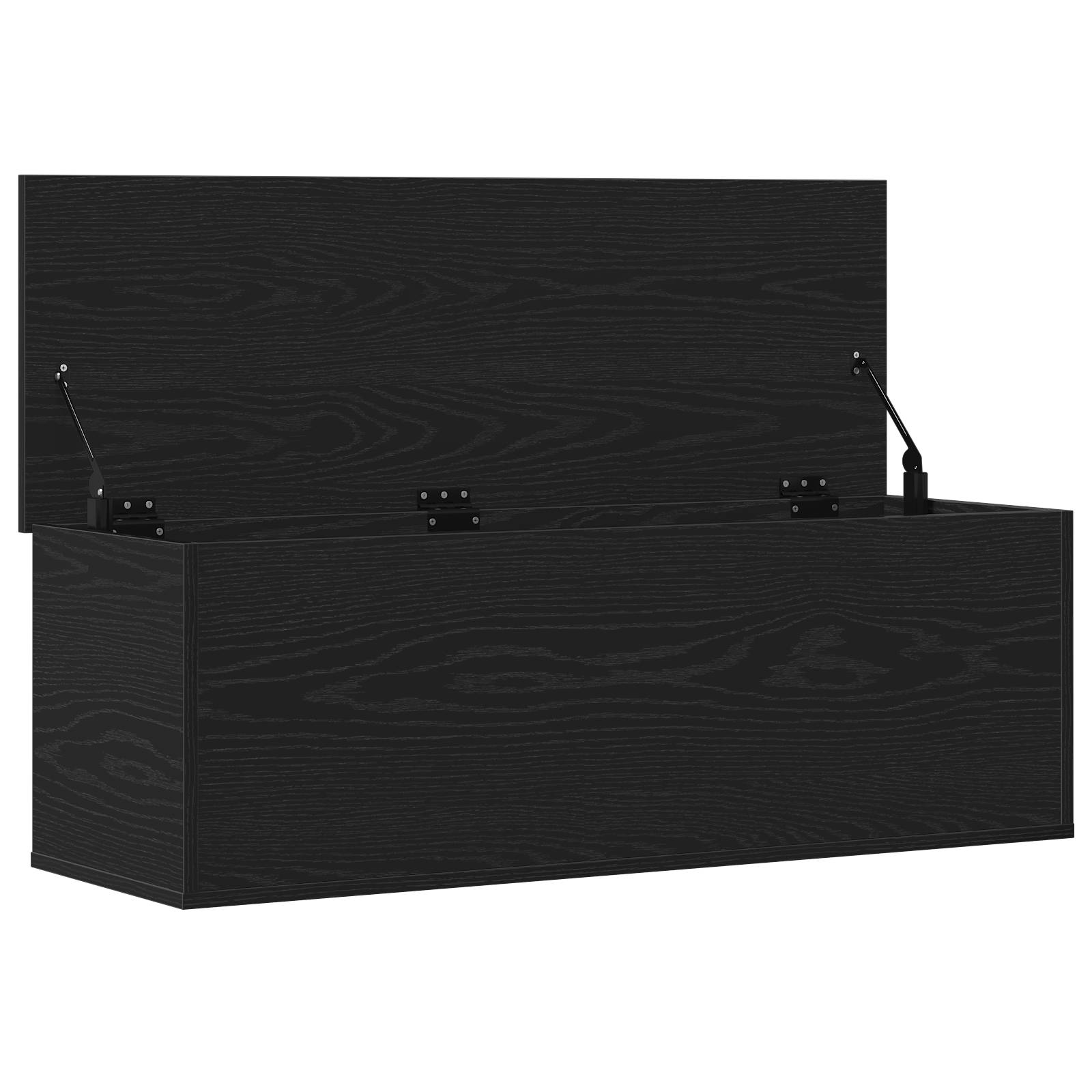 vidaXL Aufbewahrungsbox schwarz Eiche 102x35x35 cm Holzwerkstoff