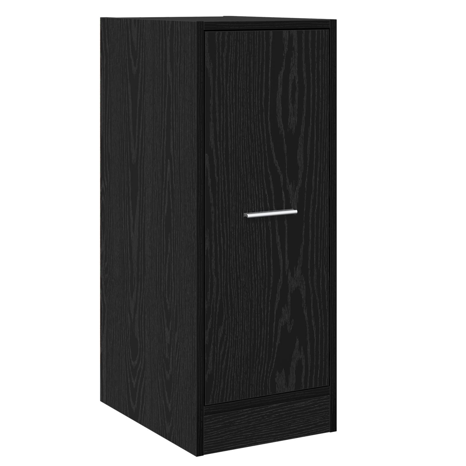 vidaXL Apothekerschrank Schwarz Eiche 30x41x77,5 cm Holzwerkstoff