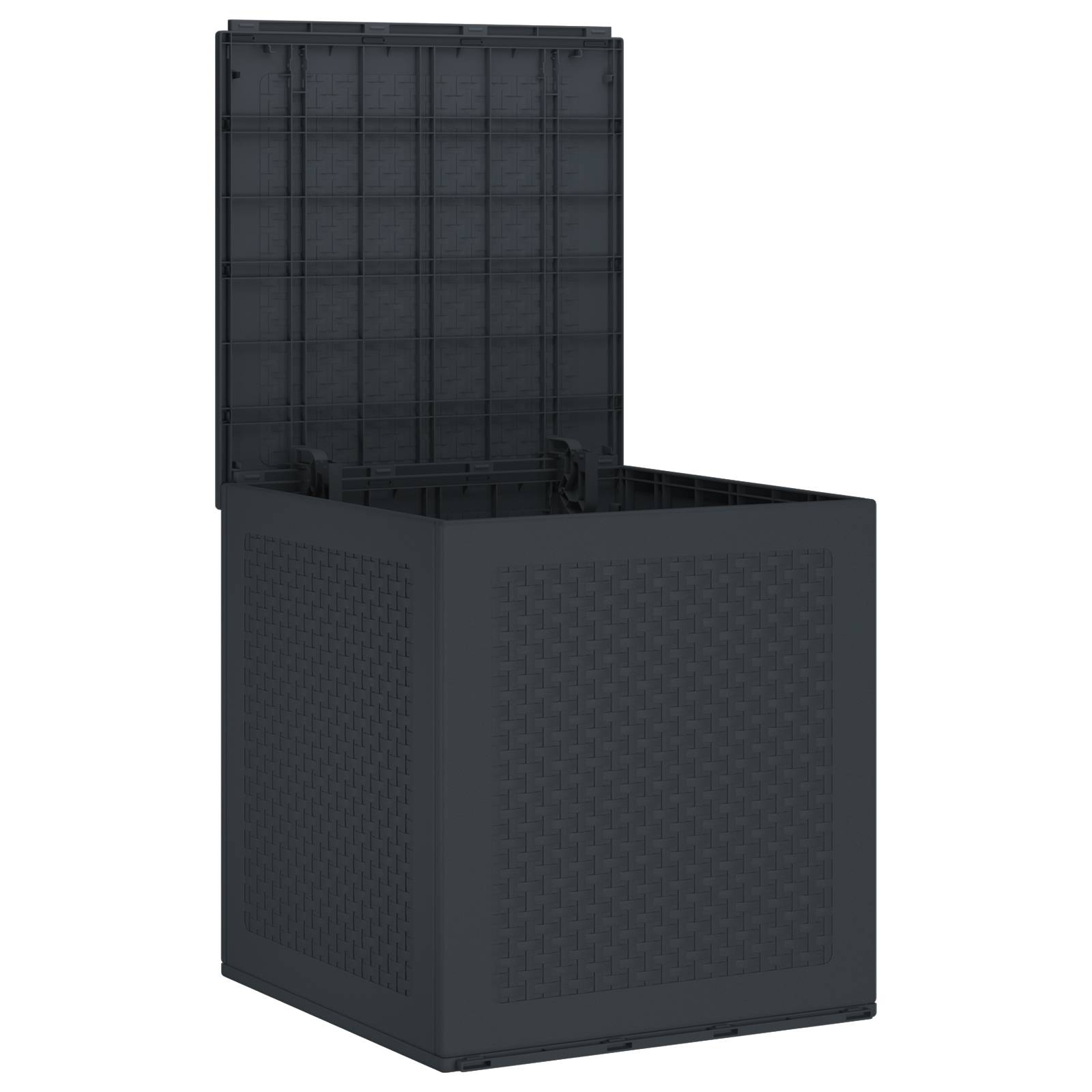 vidaXL Gartentruhe Anthrazit 55x53x57 cm PP