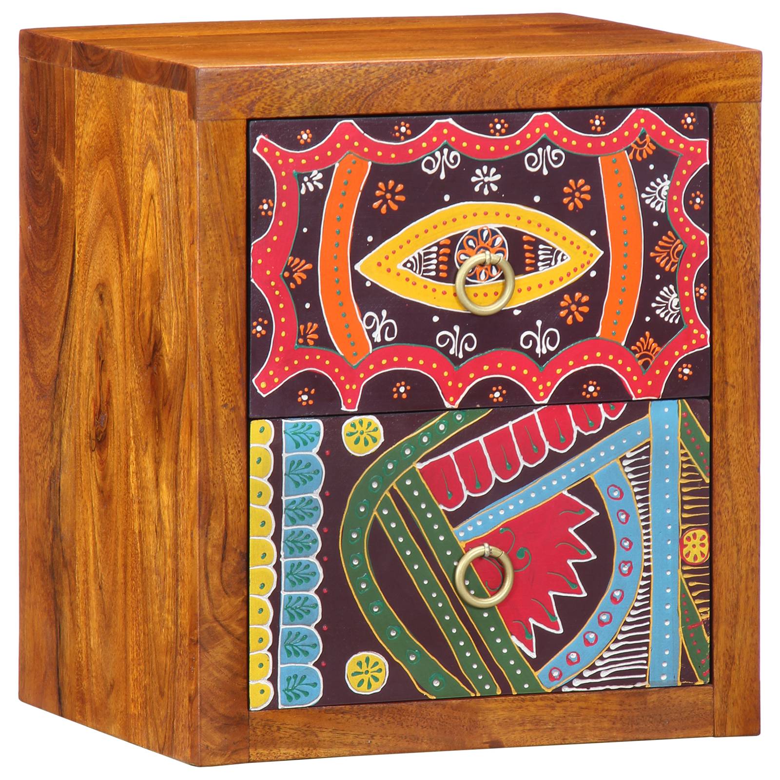 vidaXL Nachttische 2 Stk. 35x30x40 cm Massivholz Akazie