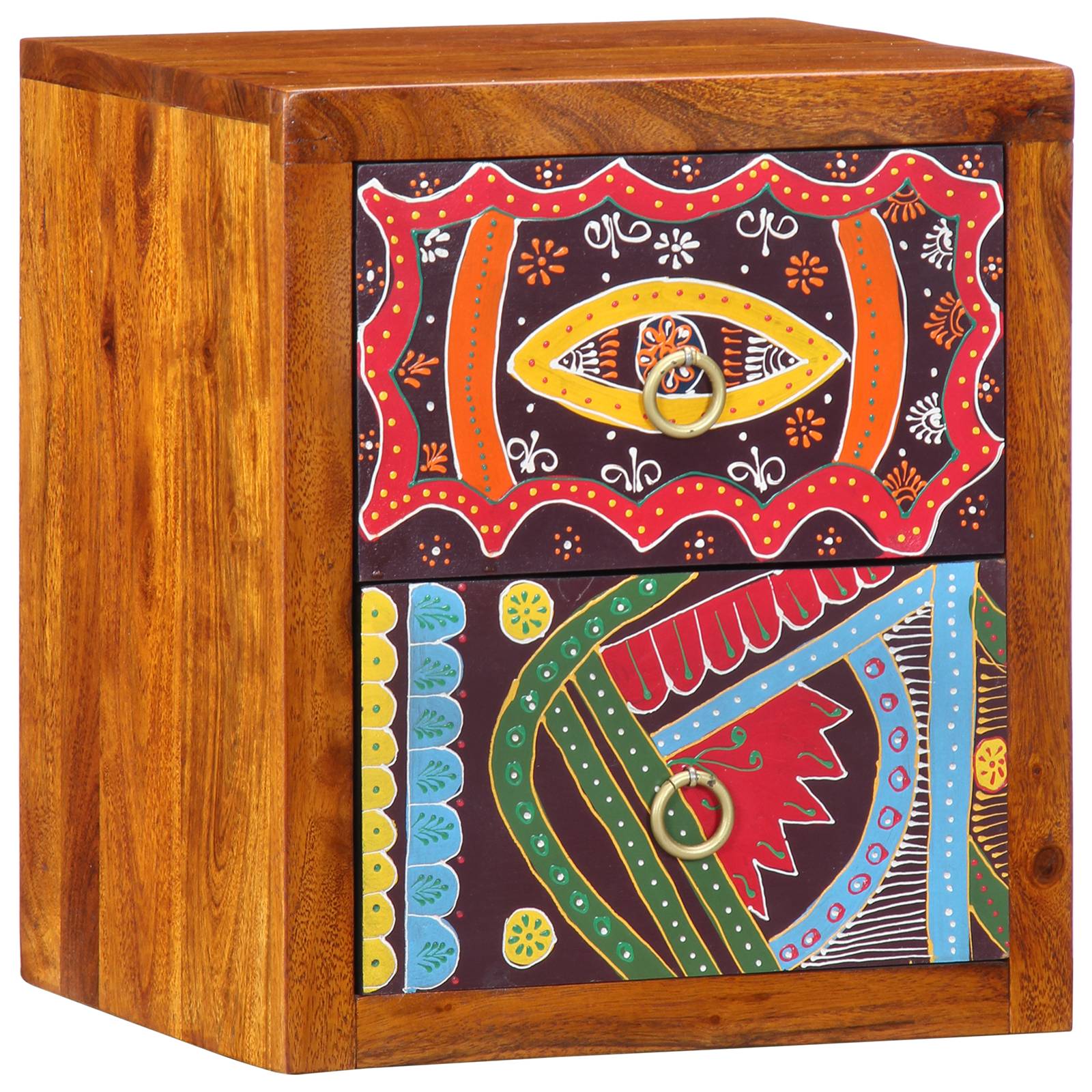 vidaXL Nachttische 2 Stk. 35x30x40 cm Massivholz Akazie