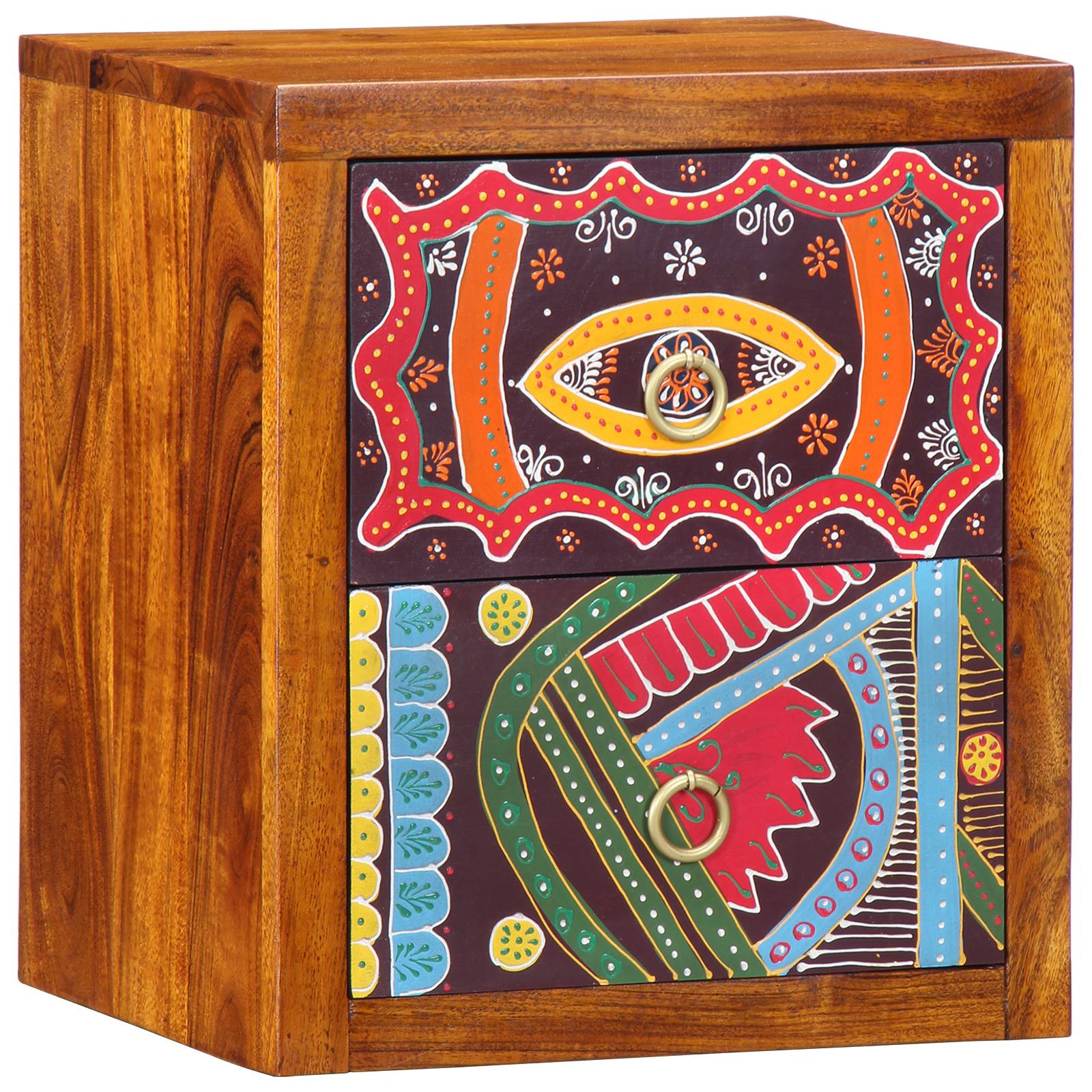 vidaXL Nachttische 2 Stk. 35x30x40 cm Massivholz Akazie
