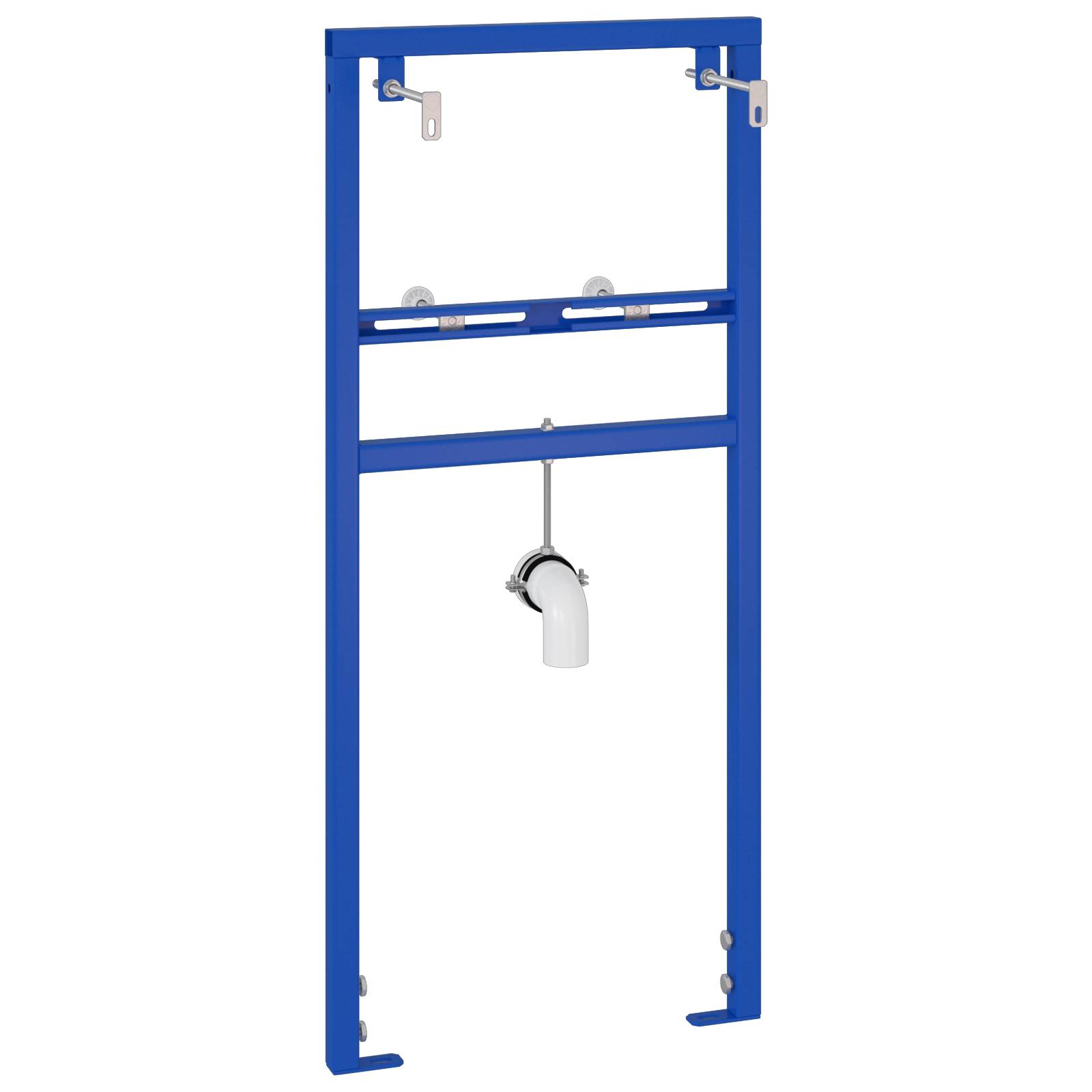 vidaXL Montagerahmen für Waschbecken 50x112-136 cm Stahl