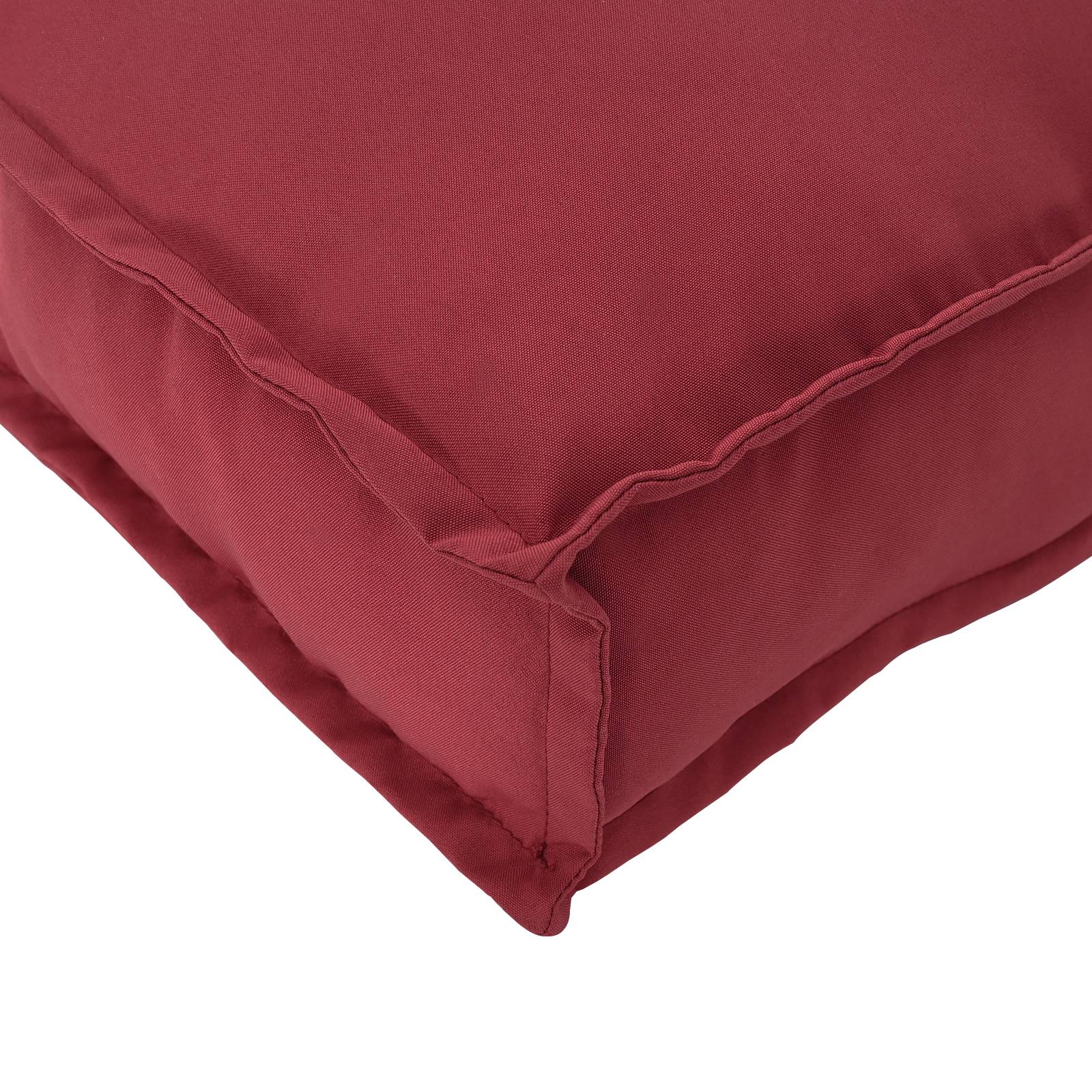vidaXL Paletten-Sitzkissen Weinrot 60x60x12 cm Oxford-Gewebe