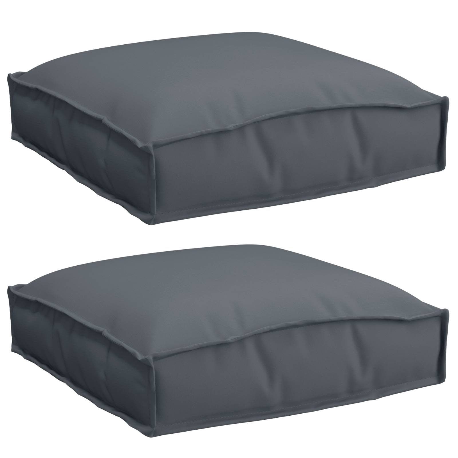 vidaXL Paletten-Sitzkissen 2 Stk. Anthrazit 40x40x8 cm Oxford-Gewebe
