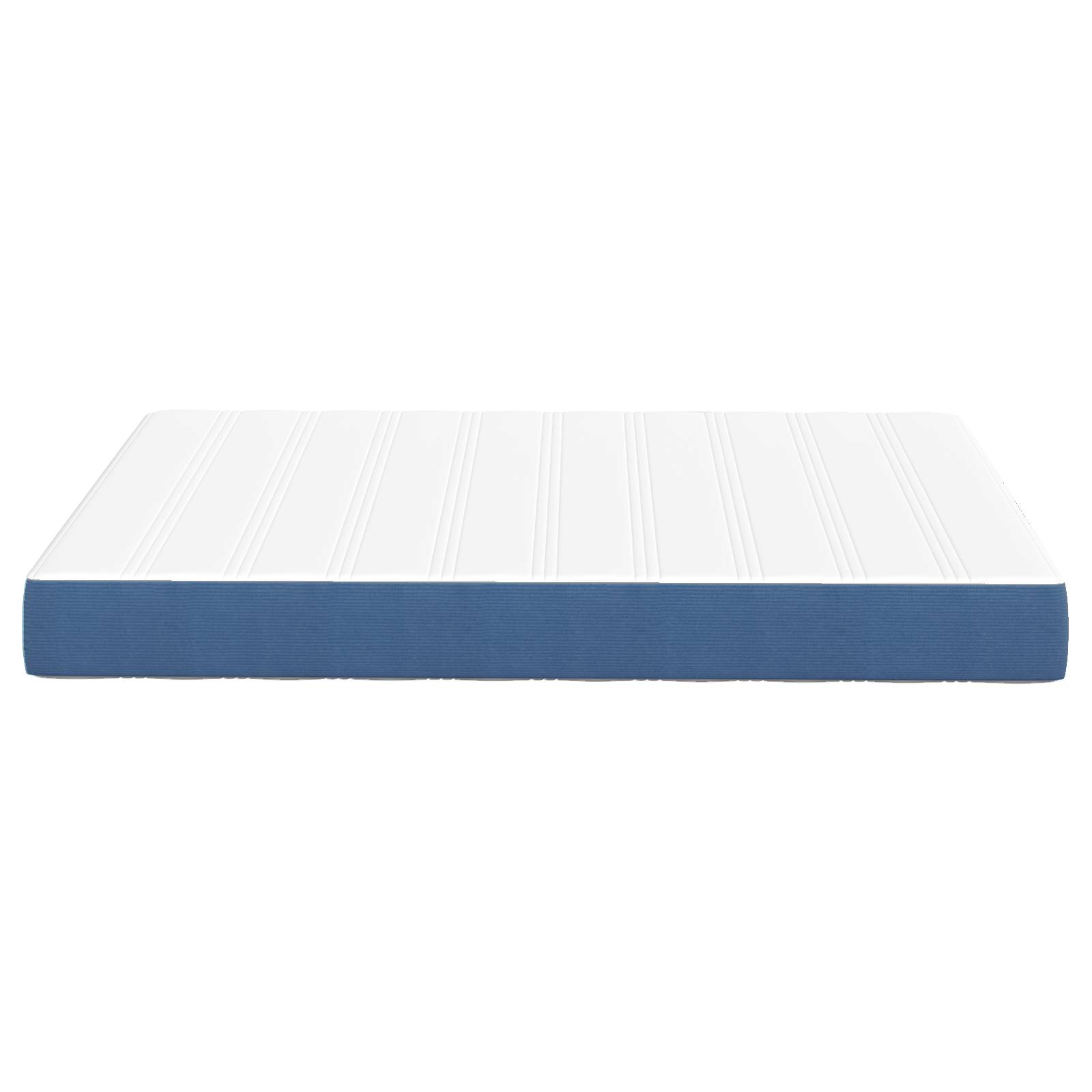 vidaXL Taschenfederkernmatratze Blau Mittelhart 140x190x20 cm Stoff