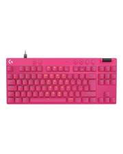 Logitech G PRO X RAPID Tastatur TKL Hintergrundbeleuchtung USB QWERTY Nordisch Dänisch/Finnisch/Norwegisch/Schwedisch Tastenschalter: Linear pink