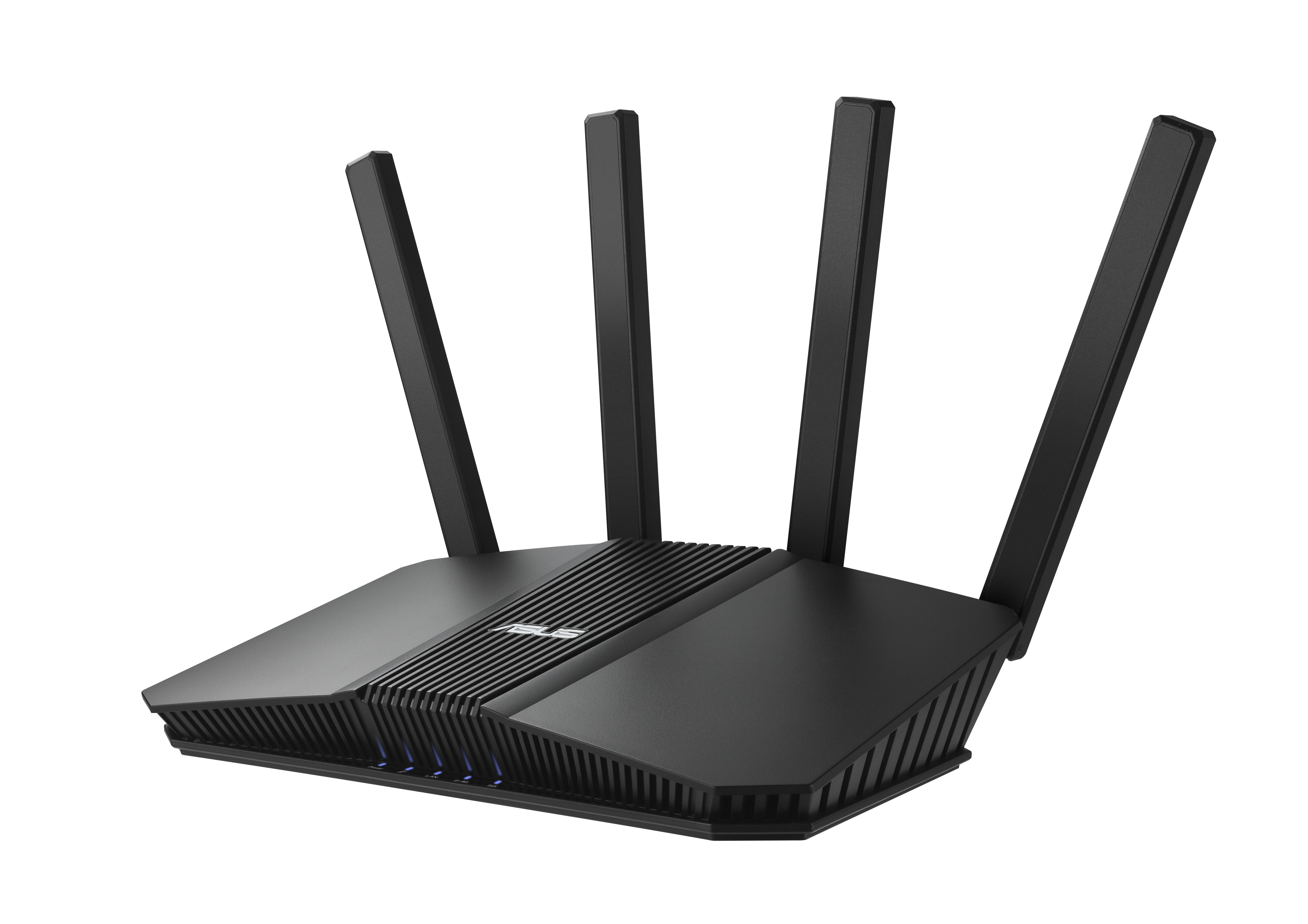 ASUS RT-BE82U BE6500, Wi-Fi 7 (802.11be), Dual-Band (2,4 GHz/5 GHz), Ethernet/LAN, Schwarz, Tabletop-Router