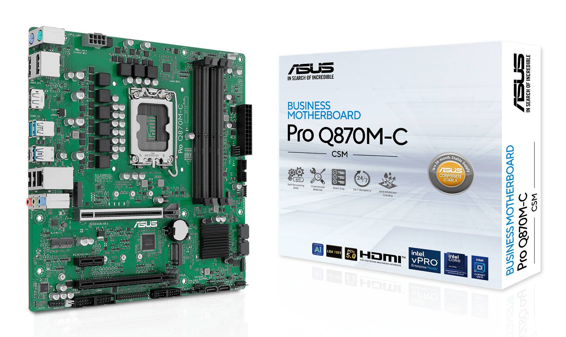 MB ASUS PRO Q870M-C-CSM (Intel,LGA1851,DDR5,mATX)