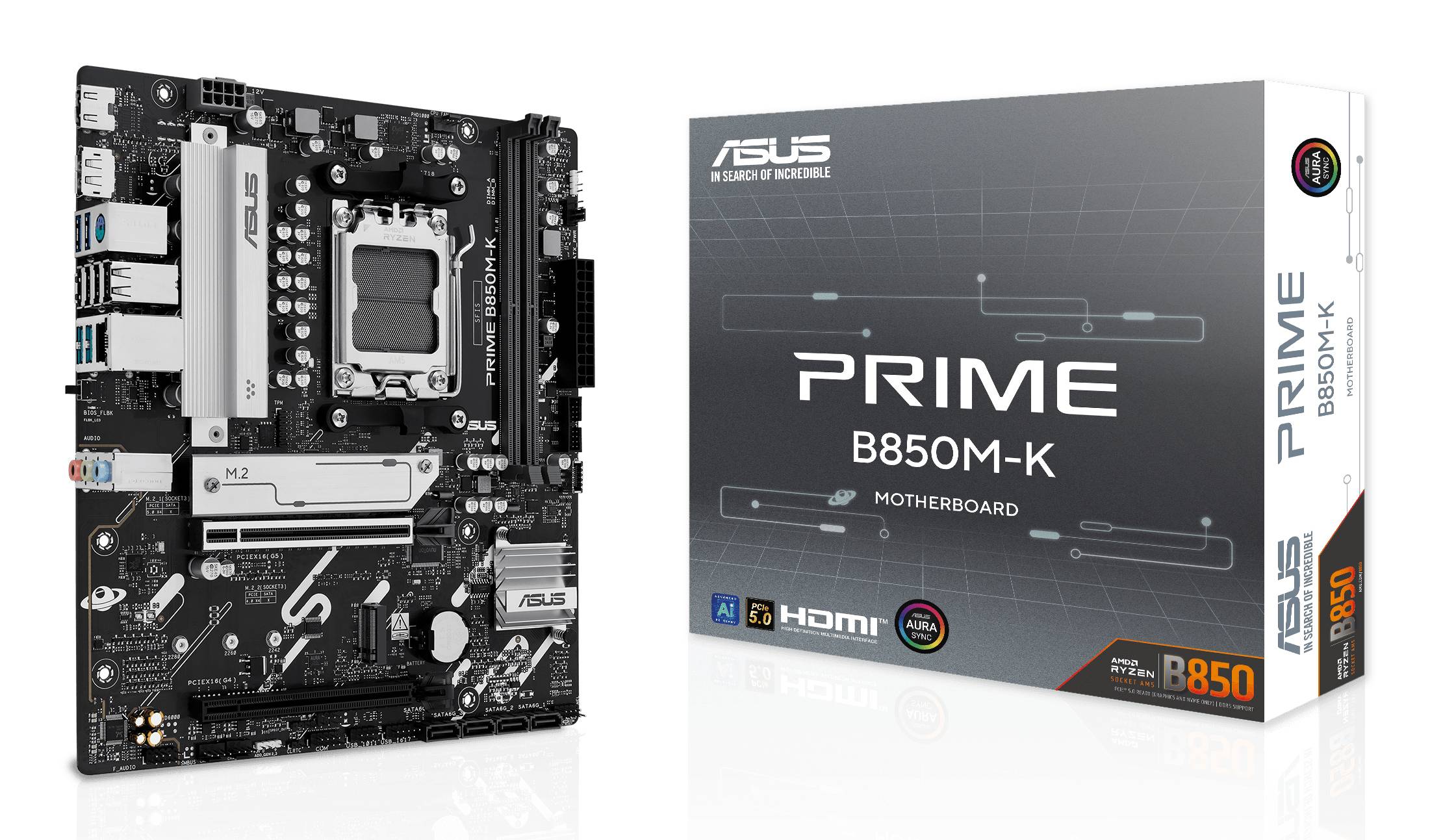 MB ASUS PRIME B850M-K (AMD,AM5,DDR5,mATX)