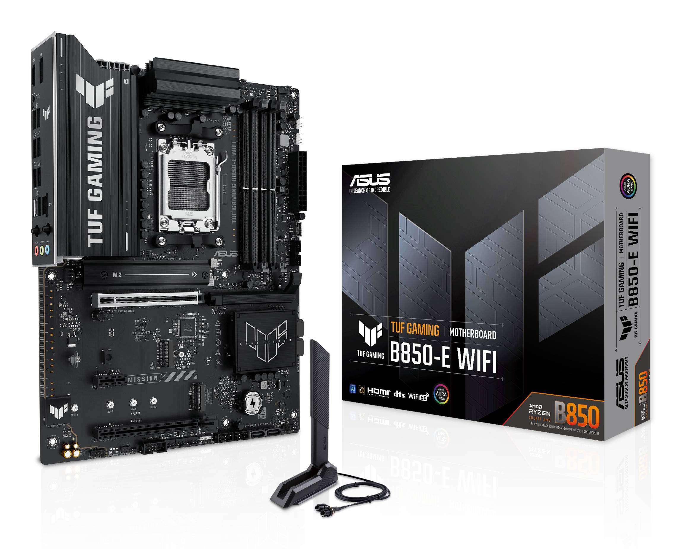 MB ASUS TUF GAMING B850-E WIFI (AMD,AM5,DDR5,ATX)