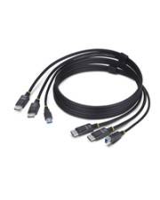 StarTech.com Dual-DisplayPort und USB KVM Kabel 4K 60Hz DP 3.0 fur Digital/Daten Digital/Display/Video 1,8 m