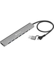 SANDBERG Hub - USB-C/A - 7 x SuperSpeed USB 3.0