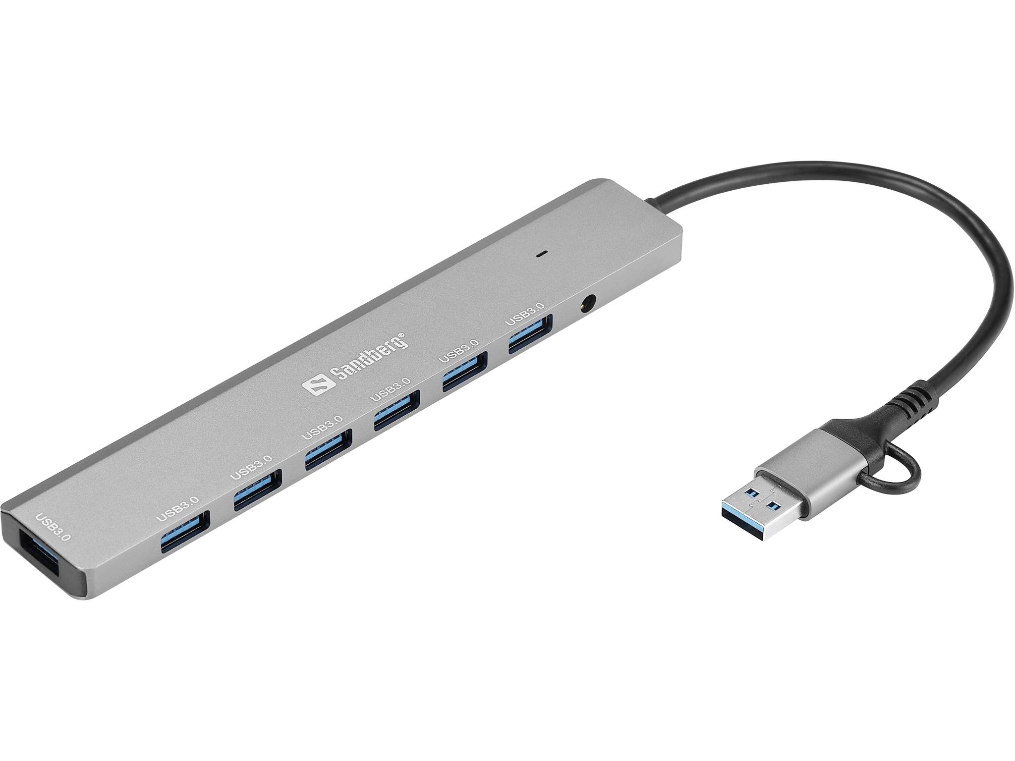 SANDBERG Hub - USB-C/A - 7 x SuperSpeed USB 3.0