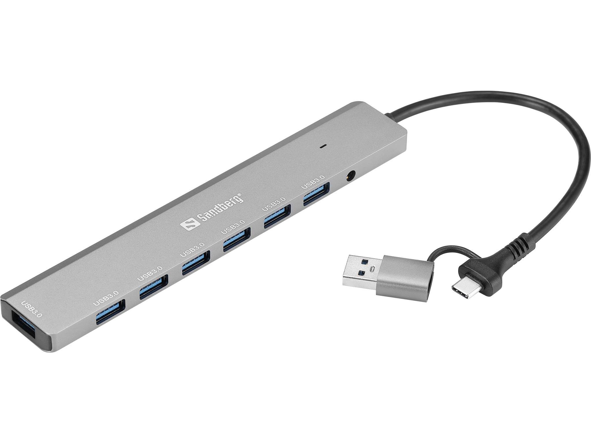 SANDBERG Hub - USB-C/A - 7 x SuperSpeed USB 3.0