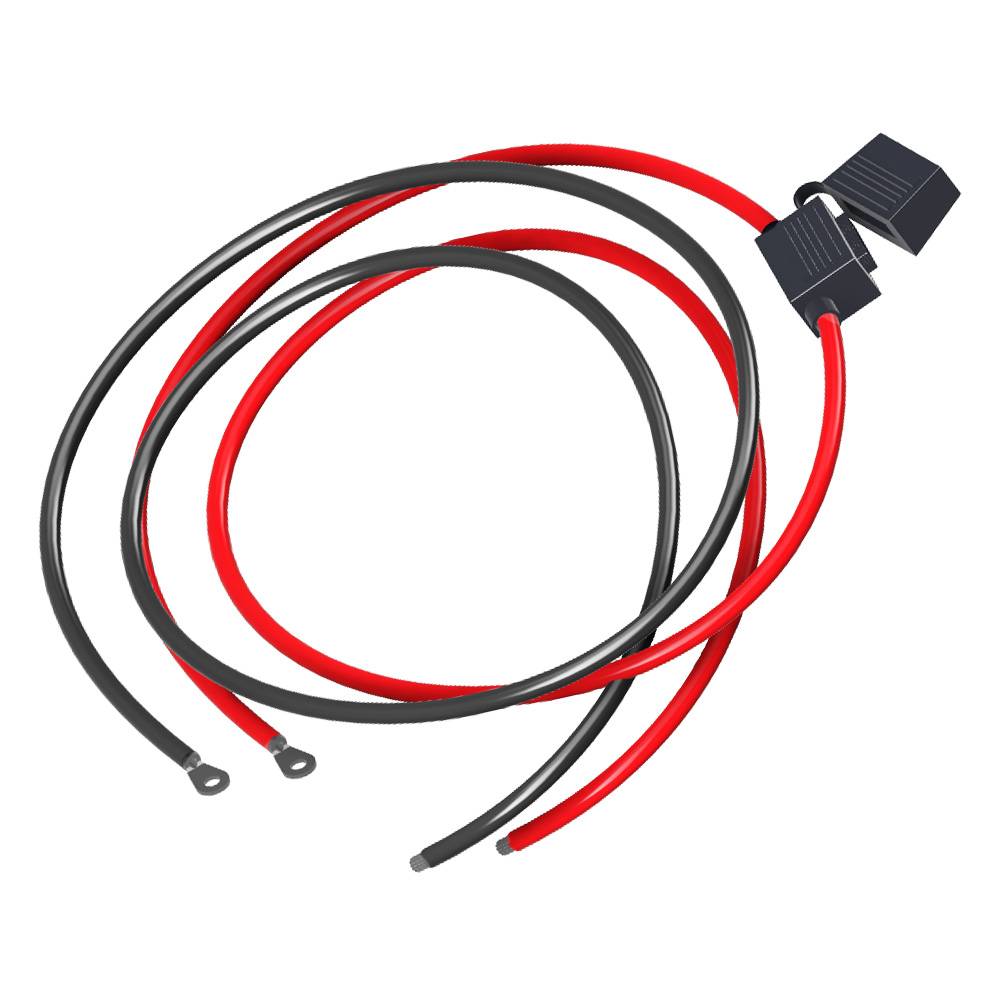 Offgridtec 1,5m 6mm² Batteriekabel M8 mit Flachsicherungshalter, 10A Sicherung und Polklemmen