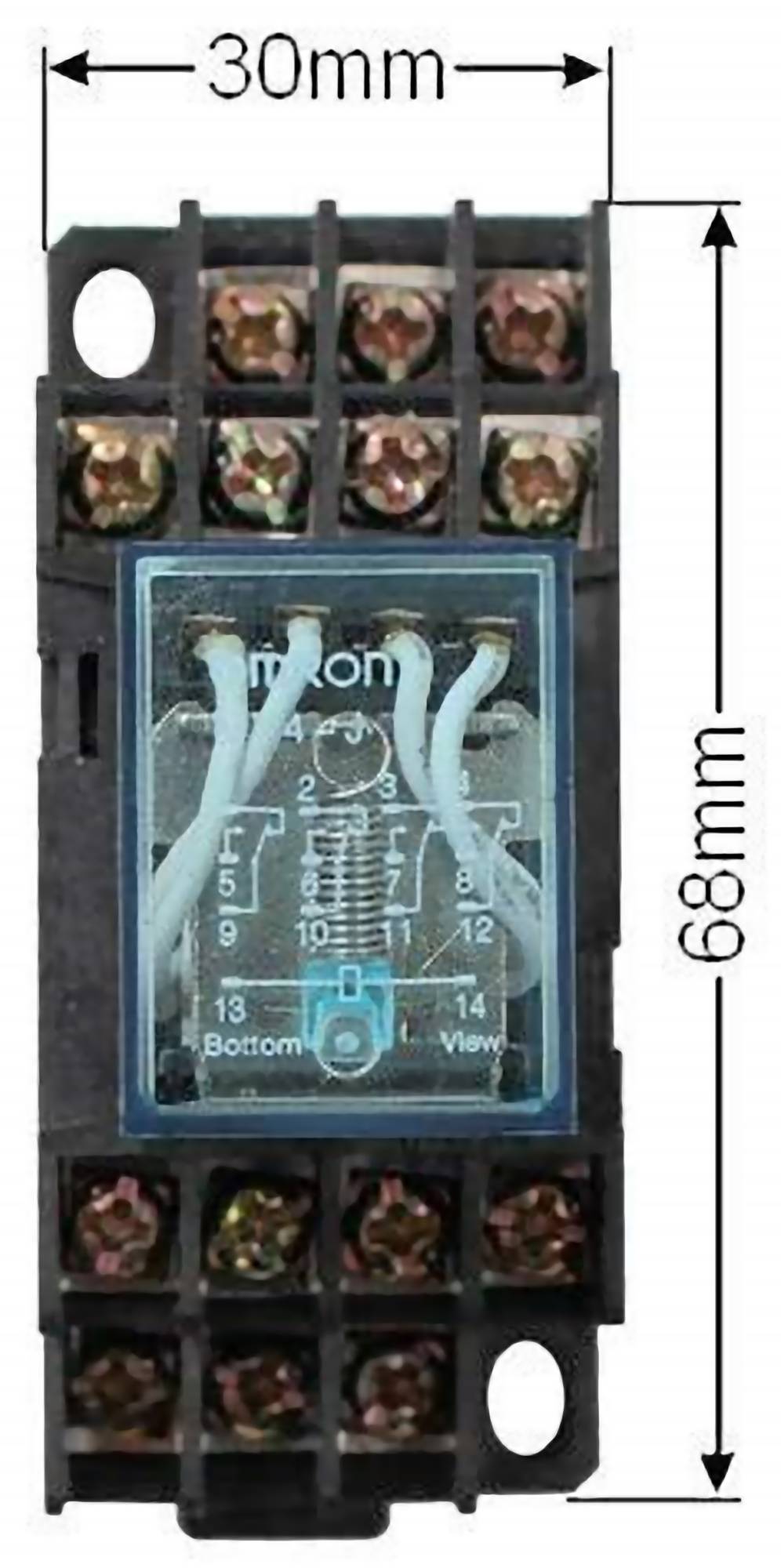 Relais 4x UM auch für Hutschiene geeignet 5A 12V 220V 230V 250V Hutschienen 12V DC