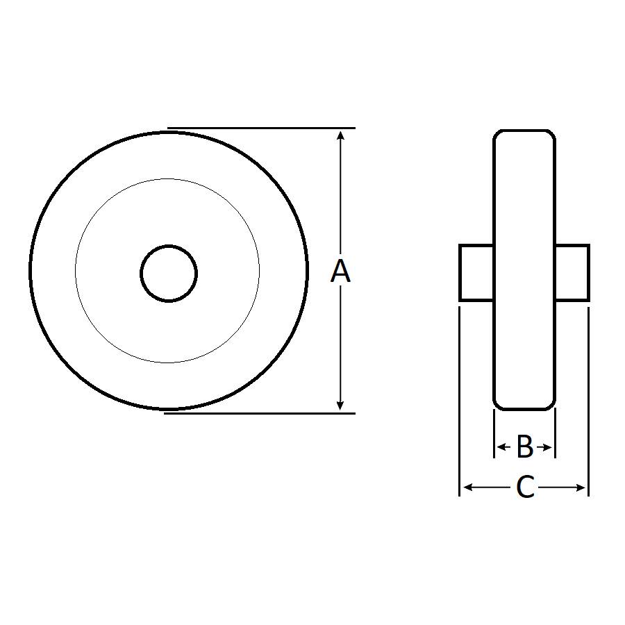 Rollen Stahlröllchen Röllchenbahn Rollenleisten Förderband Lager Tragrollen 48mm