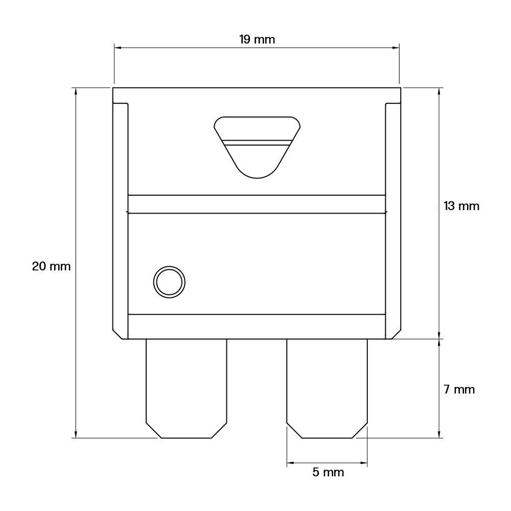 Offgridtec 1,5m 6mm² Batteriekabel M8 mit Flachsicherungshalter, 40A Sicherung und Polklemmen
