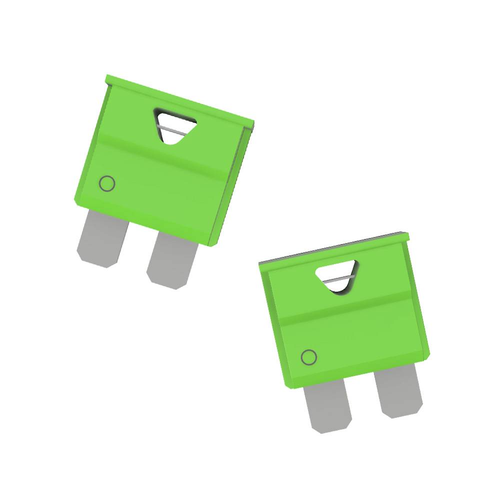 Offgridtec 1,5m 4mm² Batteriekabel M8 mit Flachsicherungshalter, 30A Sicherung und Polklemmen