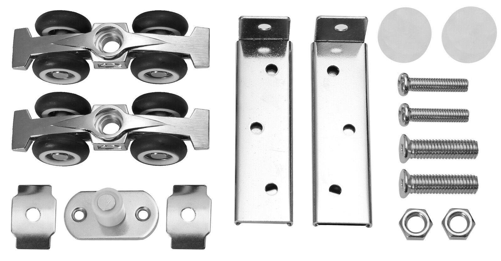 Schiebetür Beschlag für 25mm Laufprofil Laufrollen Holztür Schiebetürbeschlag 4 Rollen