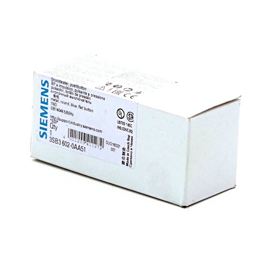 Siemens 5 Stück Drucktaster blau (3SB3602-0AA51)