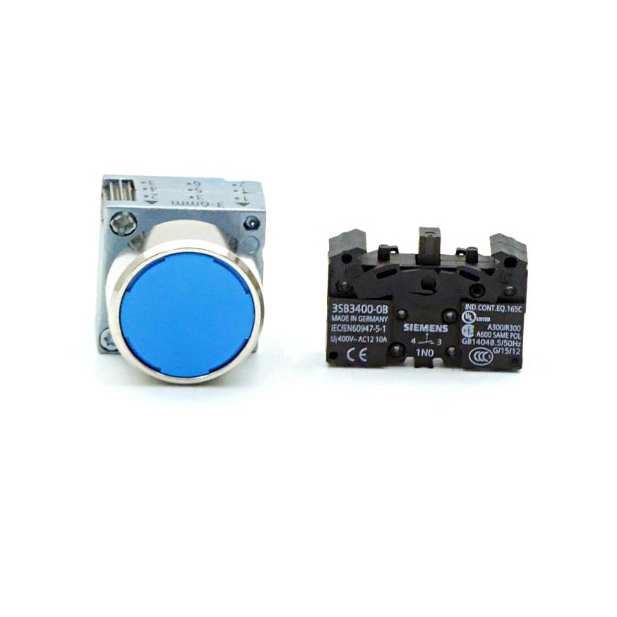 Siemens 5 Stück Drucktaster blau (3SB3602-0AA51)
