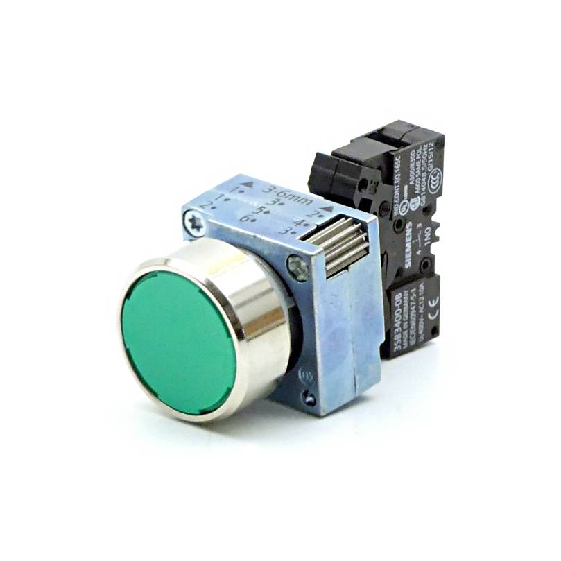Siemens 2 Stück Drucktaster grün (3SB3602-0AA41)