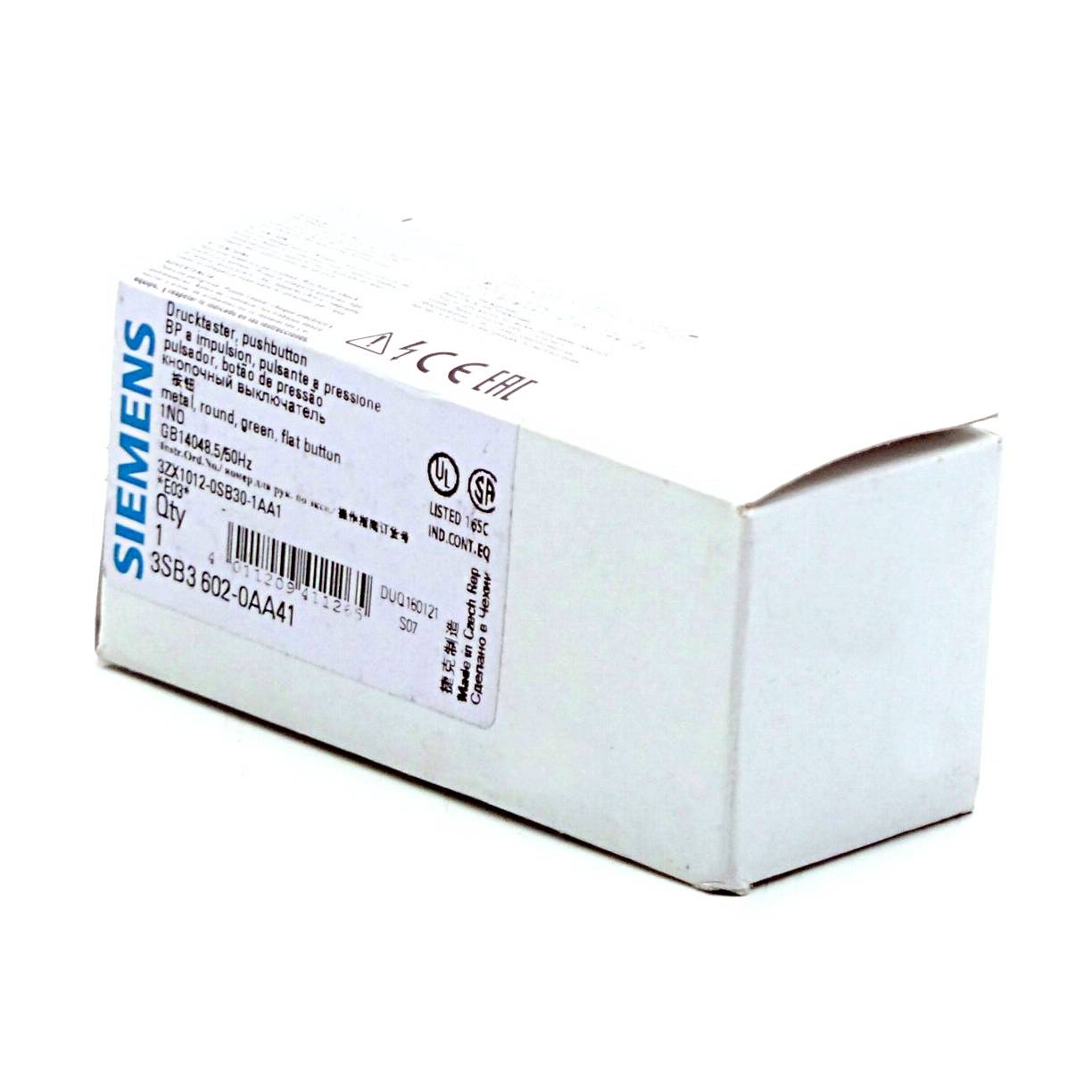 Siemens 2 Stück Drucktaster grün (3SB3602-0AA41)