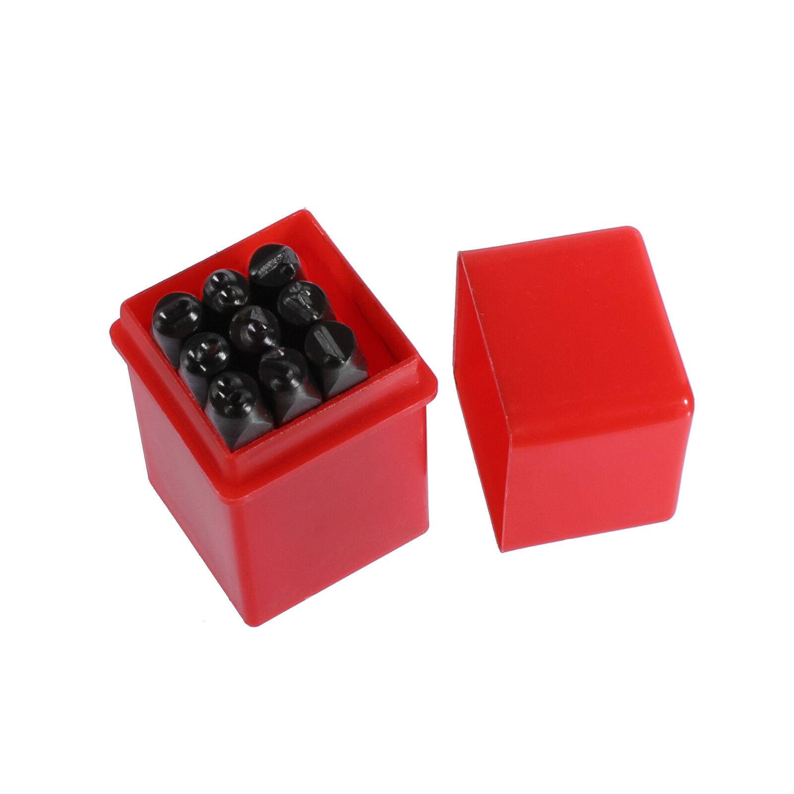 Schlagzahlen Schlagbuchstaben SET Schlagstempel Prägestempel Einschlagzahlen Zahlen 9-tlg. 3mm