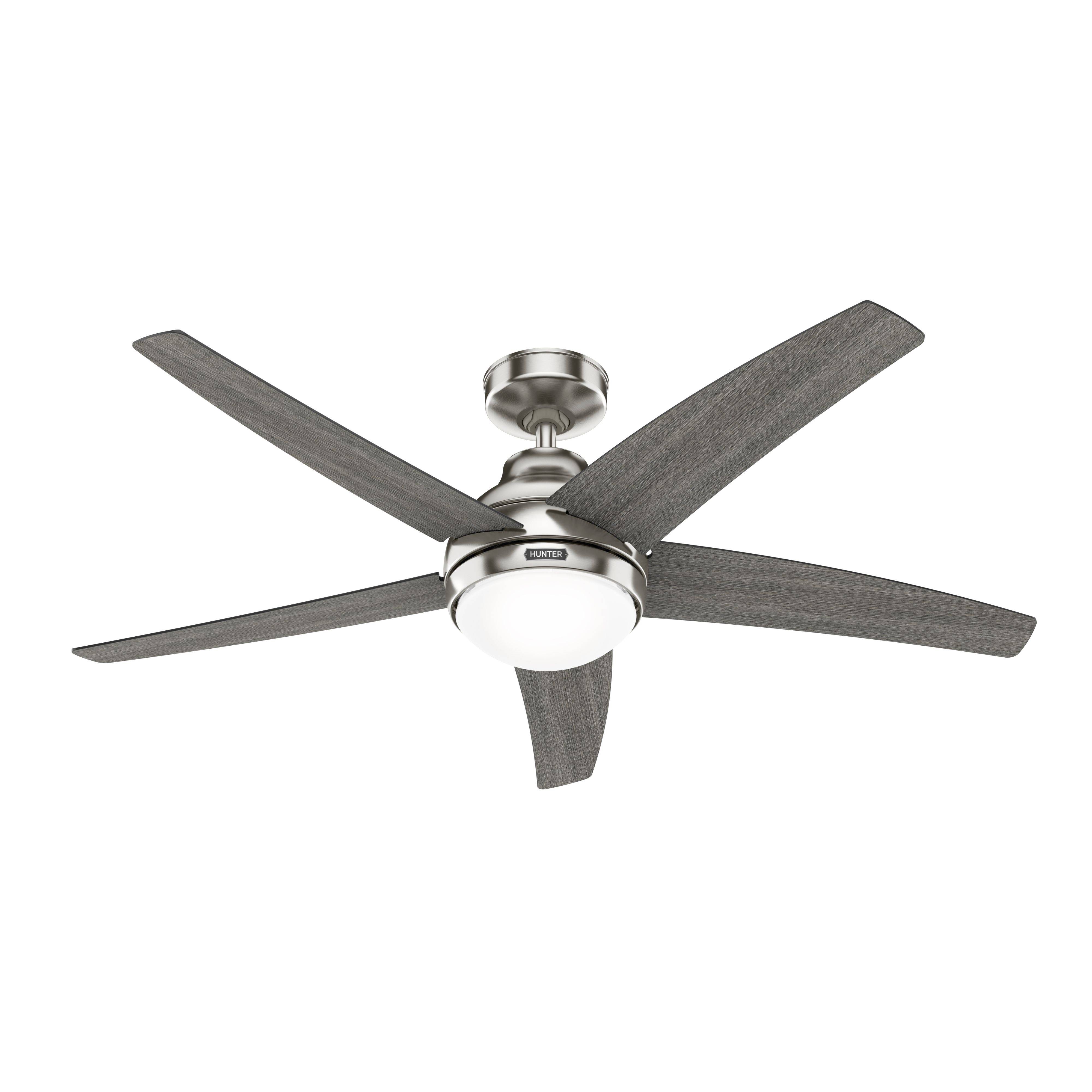 Deckenventilator Bernard Nickel mit Licht & Fernbedienung