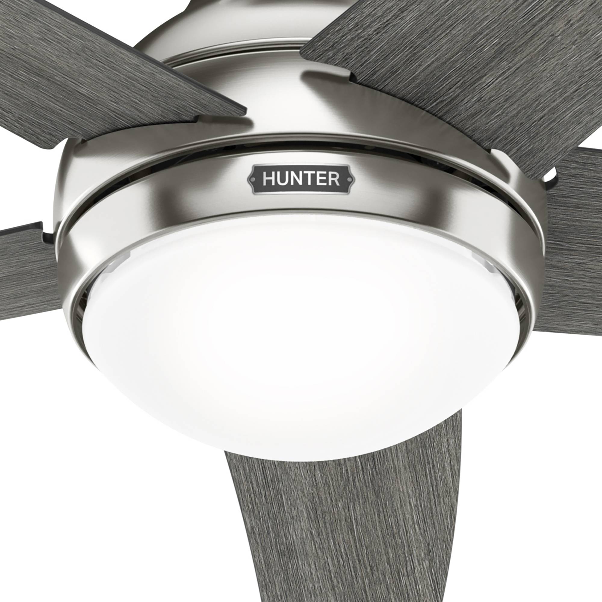 Deckenventilator Bernard Nickel mit Licht & Fernbedienung