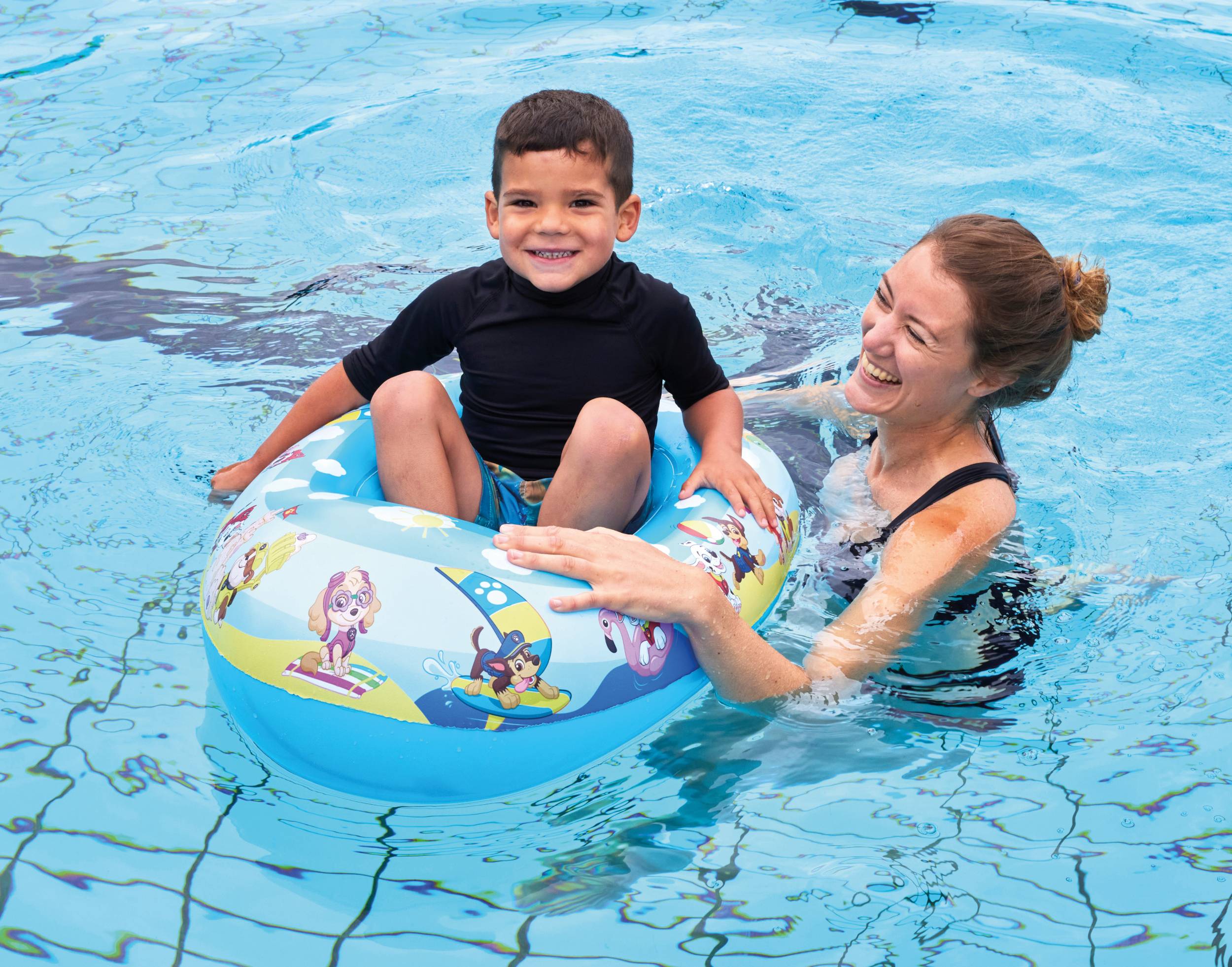 Happy People 16327 - Paw Patrol Kinderboot (ca. 80x54x22 cm) Boot Planschbecken Kinder Wasser Sommer