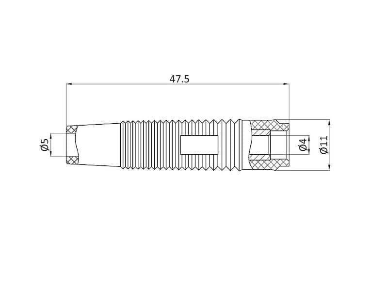 ECON CONNECT Kabelbuchse 4 mm, schwarz, mit Lötanschluss