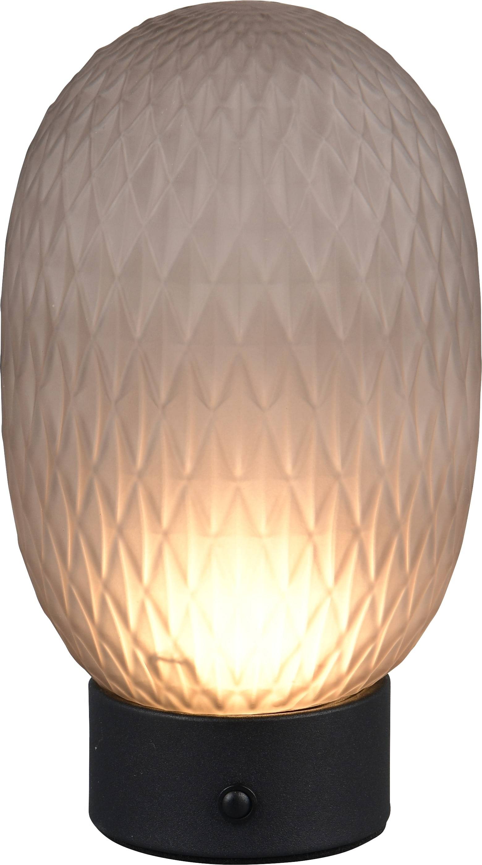 TRIO LED-Akku-Tischleuchte FACETTE, 564210154, 1,5W, 140lm, 3000K, rauch